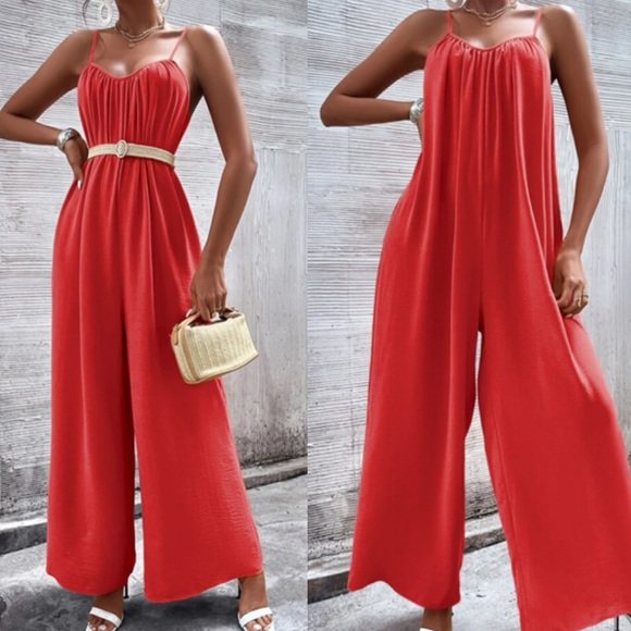 Pants - Boho wide leg cami jumpsuit